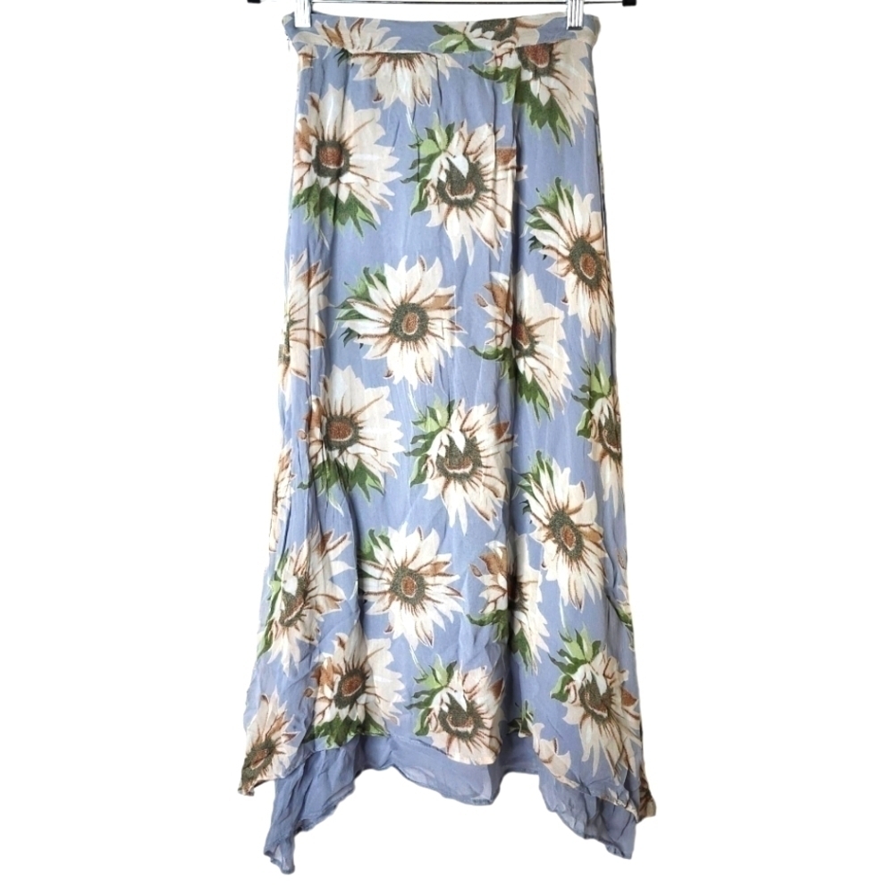 VINTAGE LE CHATEAU SOUTHERN BELLE BOHO FLORAL SKIRT